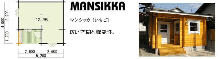 図面：MANSIKKA マンシッカ［いちご］